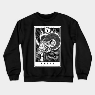 Aries Zodiac Tarot Crewneck Sweatshirt